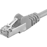 PremiumCord RJ45/RJ45 Cat5e F/UTP patch kábel 20m šedý - Káble a redukcie