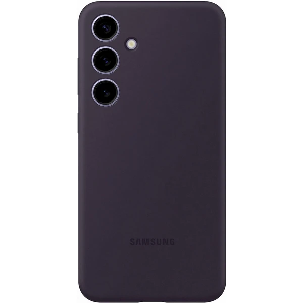 Samsung Silicone Case Galaxy S24+ Tmavo fialový - Puzdra - Hlavný obrázok