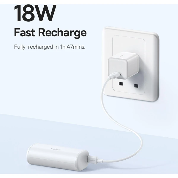 Baseus Compact powerbanka 5000mAh biela - Powerbanky - Obrázok LTTL000K01