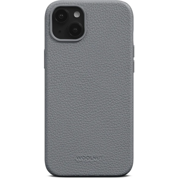 Woolnut MagSafe kožený kryt pre iPhone 15 Plus sivý - Puzdra - Hlavný obrázok