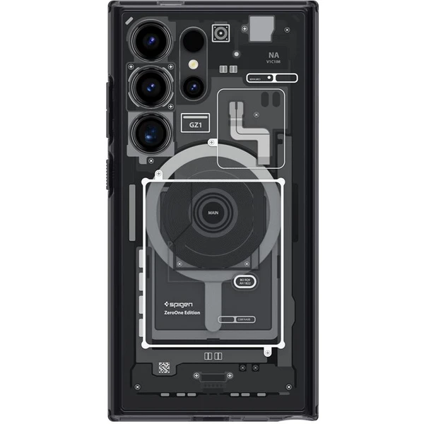 Spigen Ultra Hybrid OneTap Metal Ring MagFit kryt Samsung Galaxy S24 Ultra zero one - Puzdra - Obrázok LU91000P01
