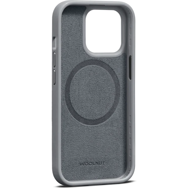Woolnut MagSafe kožený kryt pre iPhone 15 Pre sivý - Puzdra - Obrázok LV00000L01