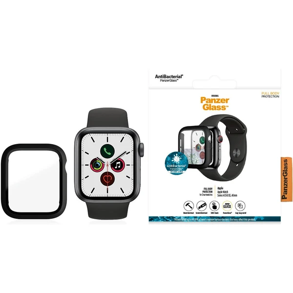 PanzerGlass Full Body Protection Apple Watch 4/5/6/SE 40mm čierny - Puzdra - Obrázok LV4N600301