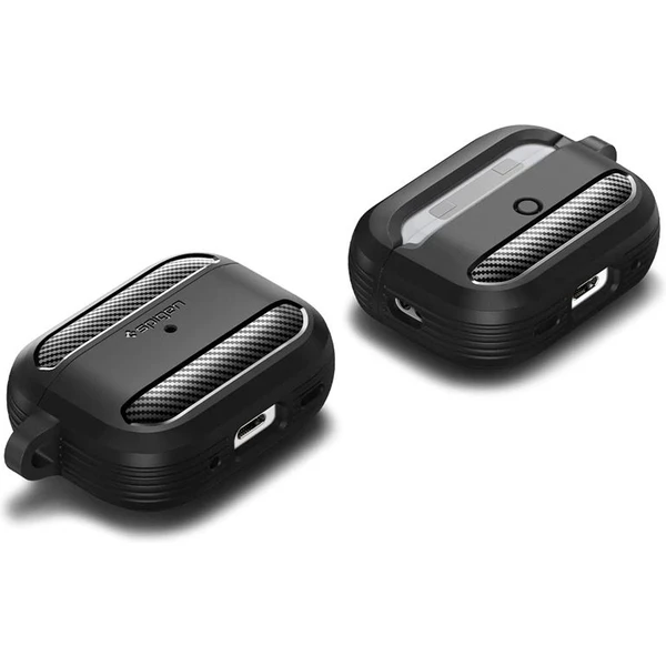 Spigen Rugged Armor puzdro pre AirPods Pro 2 čierne - Puzdra - Obrázok LVK0000N01