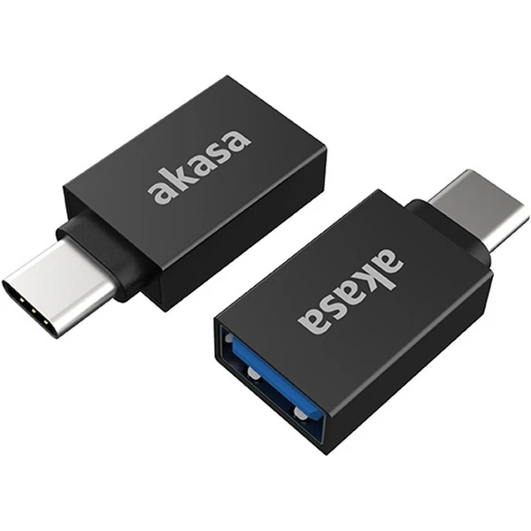Akasa USB-C/USB-A redukcia čierna 2ks - Káble a redukcie - Hlavný obrázok