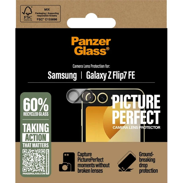 PanzerGlass Camera Protector Samsung Galaxy Z Flip7 FE - Ochranné fólie a sklo - Obrázok LW9I000K01