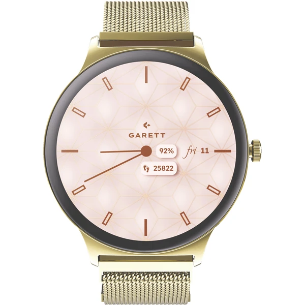 Garett Smartwatch Verona 2 Mesh steel, zlatá - Inteligentné hodinky - Obrázok LX2J000K01