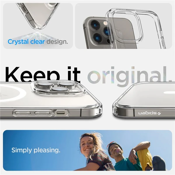 Spigen Ultra Hybrid kryt Mag iPhone 14 Pre biely - Puzdra - Obrázok LY2H300401