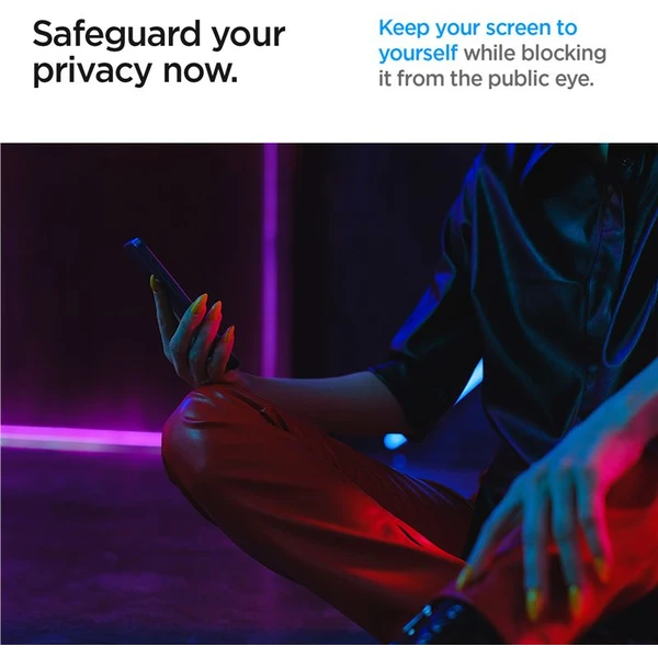 Spigen Glass TR EZ Fit Privacy 2 Pack sklo Samsung Galaxy S24 Ultra - Ochranné fólie a sklo - Obrázok LY66000N01
