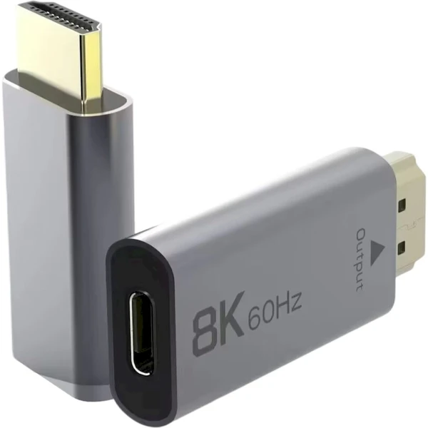 PremiumCord USB-C/HDMI redukcia 8K strieborná - Káble a redukcie - Hlavný obrázok
