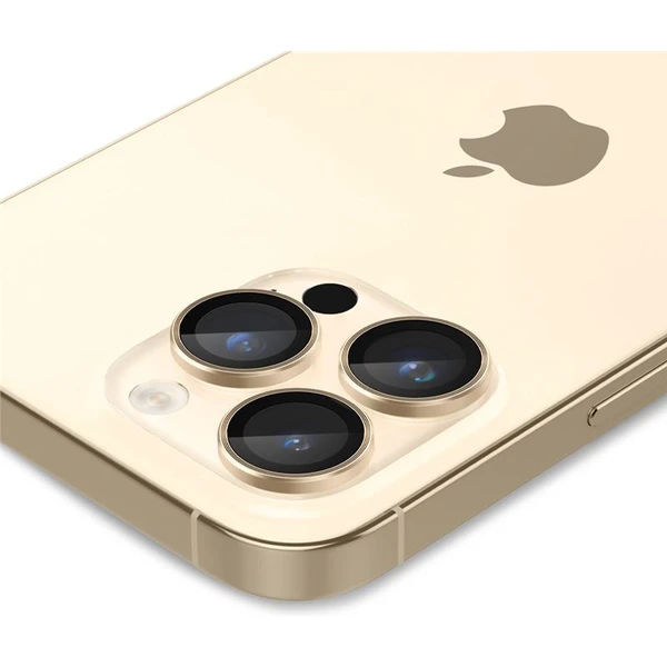 Spigen Glass EZ Fit Optik Pro 2 Pack tvrdené sklo na fotoaparát iPhone 14 Pro/iPhone 14 Pro Max zlat - Ochranné fólie a sklo - Obrázok LZ09000601