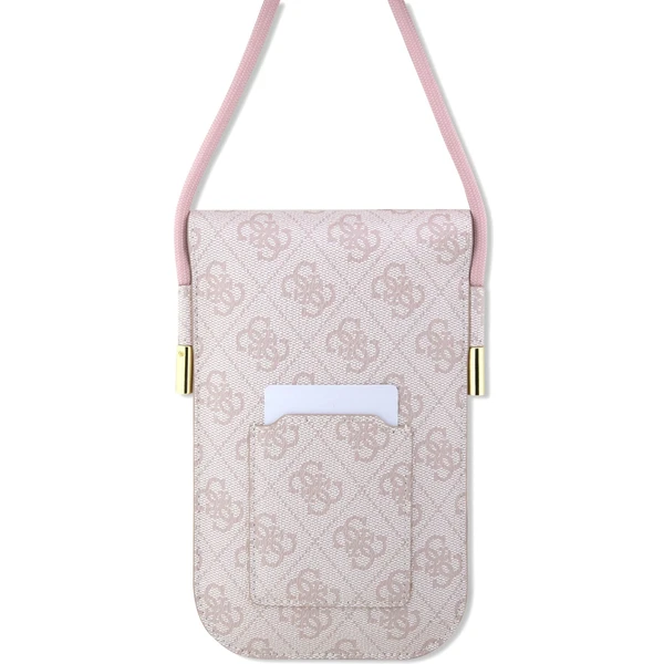 Guess PU 4G Metal Logo Script Phone Bag ružový - Puzdra - Obrázok LZQ3000601