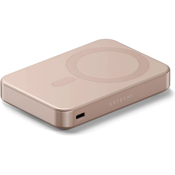 Satechi Qi2 10K magnetická powerbanka so stojanom ružová - Nabíjačky - Obrázok LZUI000K01