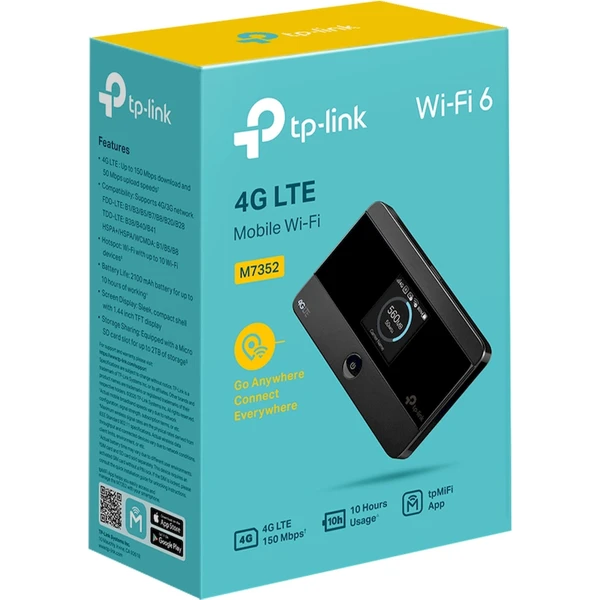 TP-Link M7352 4G/LTE modem čierny - Modemy - Obrázok M08Q000K01