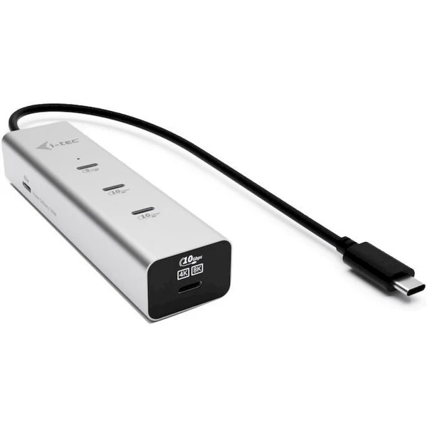 i-tec USB-C Charging Metal HUB 5port s USB-C video 8K dokovacia stanica  - Dokovacie stanice - Hlavný obrázok