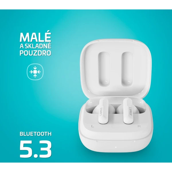 LAMAX Clips1 Plus bezdrôtové slúchadlá TWS biela - Slúchadlá - Obrázok M0E0000N01