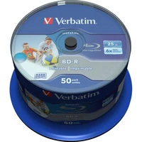 VERBATIM BD-R SL Datalife HTL (50 ks) Blu-Ray/Spindle/6x/25GB - Optické disky