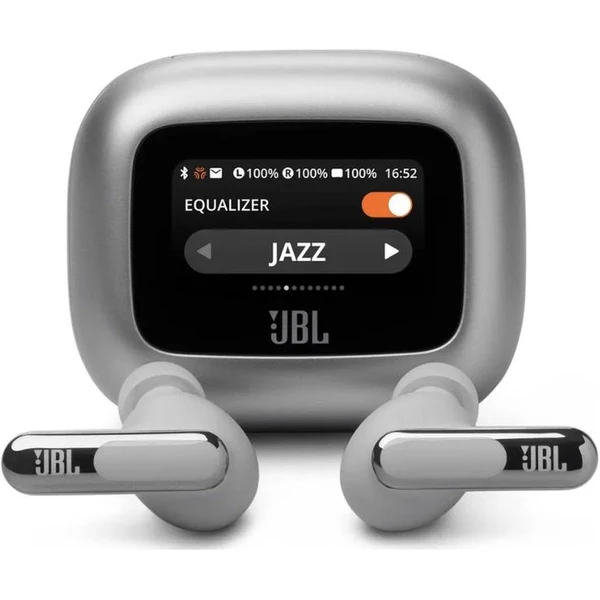 JBL Live Beam 3 bezdrôtové slúchadlá TWS strieborné - Slúchadlá - Hlavný obrázok