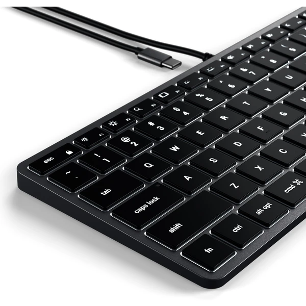 Satechi Slim W1 USB-C klávesnica US vesmírne šedá - Klávesnice - Obrázok M1BT000501