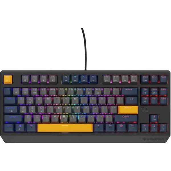 Genesis THOR 230 TKL Naval Blue Negative RGB mechanická klávesnica - Klávesnice - Hlavný obrázok