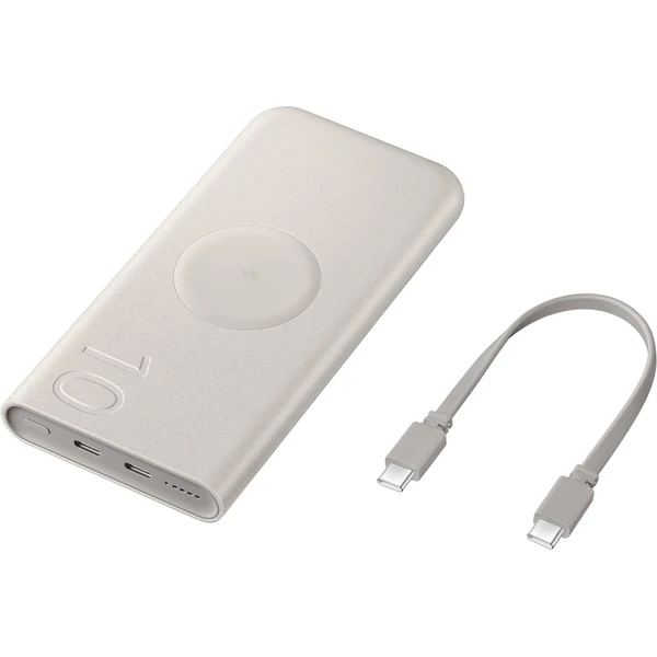 Samsung FastCharge powerbanka Qi, 2x USB-C, 25W, 10000mAh béžová - Powerbanky - Hlavný obrázok