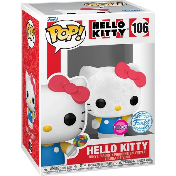 Funko POP! #106 Sanrio: Hello Kitty - Hello Kitty s Lollipop (Flocked) - Funko POP! - Obrázok M1OG000J01