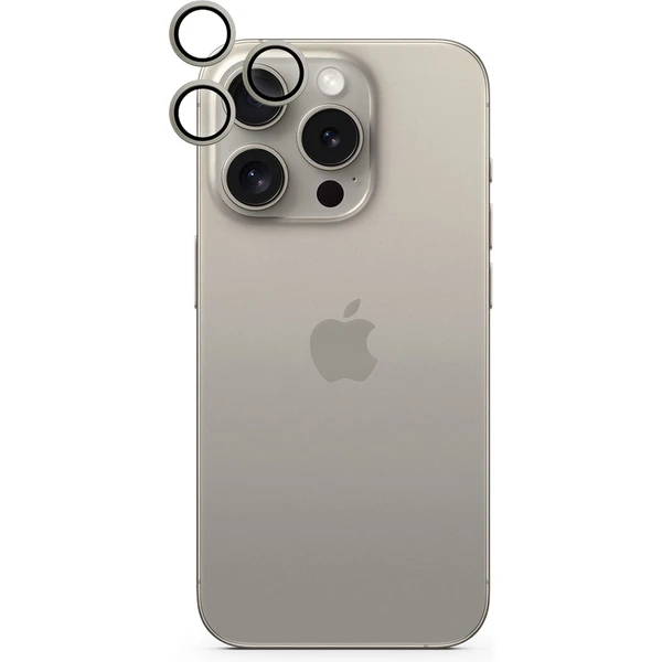 iWant ochrana šošoviek na kameru iPhone 15 Pro/15 Pro Max prírodne titánová - Ochranné fólie a sklo - Obrázok M1P1000O01