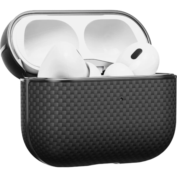Pitaka Aramid Fiber puzdro Apple AirPods Pro 2 black/grey (MagSafe) - Puzdra - Hlavný obrázok