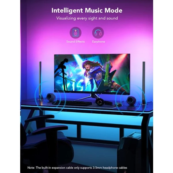 Govee Smart Gaming Light Bars LED Panely + Smart Dual ovládač - Inteligentné osvetlenie - Obrázok M1S6000L01