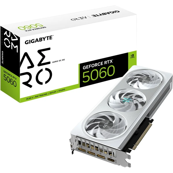 GIGABYTE NVIDIA GeForce RTX 5060 AERO OC 8G - Grafické karty - Obrázok M1XE000P01