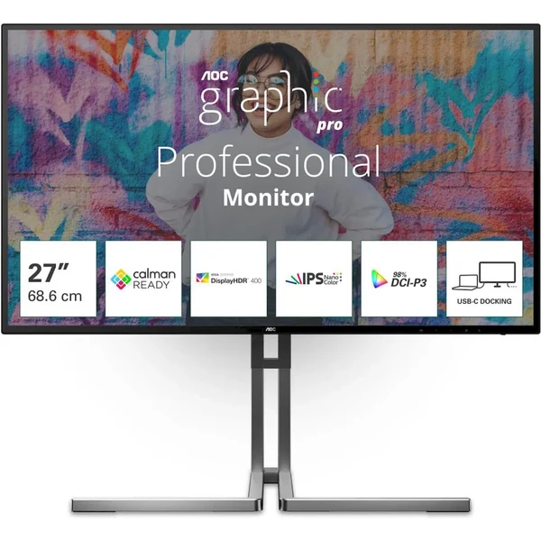 AOC Ultra U27U3CV monitor 27" - Monitory - Hlavný obrázok