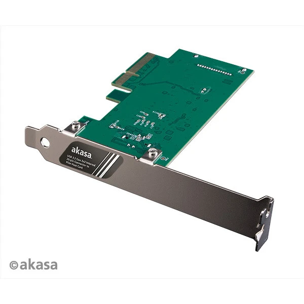 Akasa USB 3.2 HOST card, 20Gbps USB 3.2 Gen 2x2 Internal 20-pin Connector to PCIe Host Card - Radiče - Obrázok M26X600301