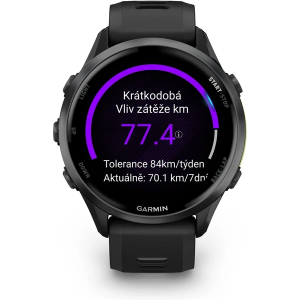 Garmin Forerunner 970 čierna/sivá titánová luneta s čiernym polopriehľadným remienkom - Inteligentné hodinky - Obrázok M2AH000L01