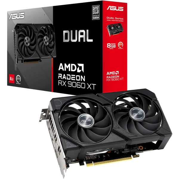 ASUS Dual AMD Radeon RX 9060 XT 8G 8GB GDDR6 - Grafické karty - Obrázok M2BH000L01