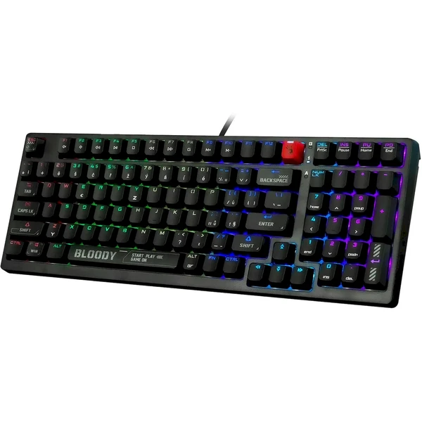 A4tech Bloody S98 RGB herná mechanická klávesnica (CZ/SK) čierna - Klávesnice - Obrázok M2C9000K01