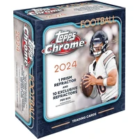 Topps 2024 NFL Chrome Football Mega Box - Futbalové karty