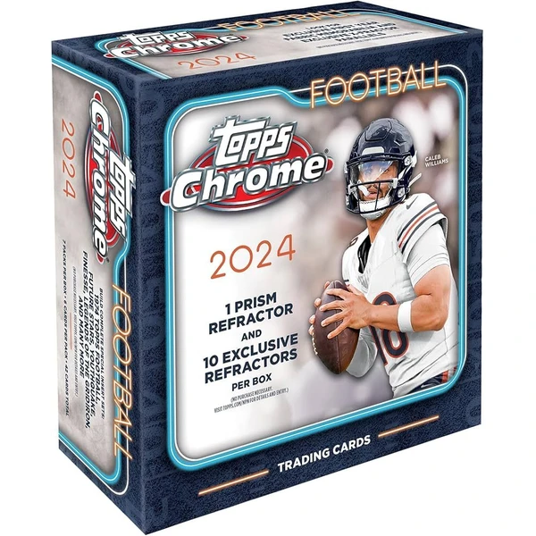 Topps 2024 NFL Chrome Football Mega Box - Futbalové karty - Hlavný obrázok