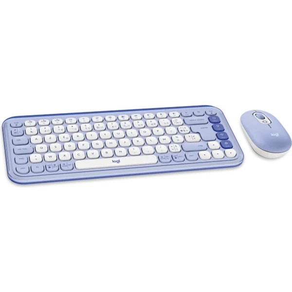 Logitech POP Combo (US) klávesnica a myš ľaliová - Klávesnicové sety - Obrázok M2W9000O01