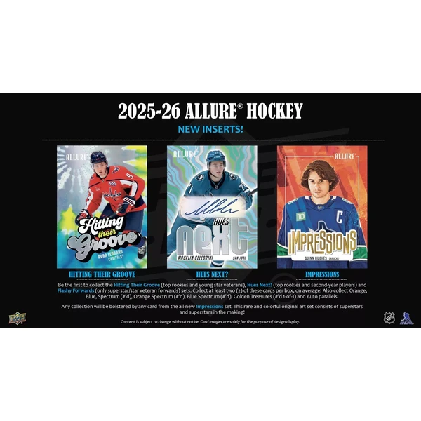 Hokejové karty 2025-26 Upper Deck Allure Hockey Hobby Box - Hokejové karty - Obrázok M33S000K01