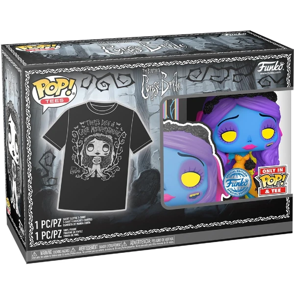 Funko POP! & Tee Box: Corpse Bride - Emily (BLKLT) L - Darčekové sady - Obrázok M3L8000K01