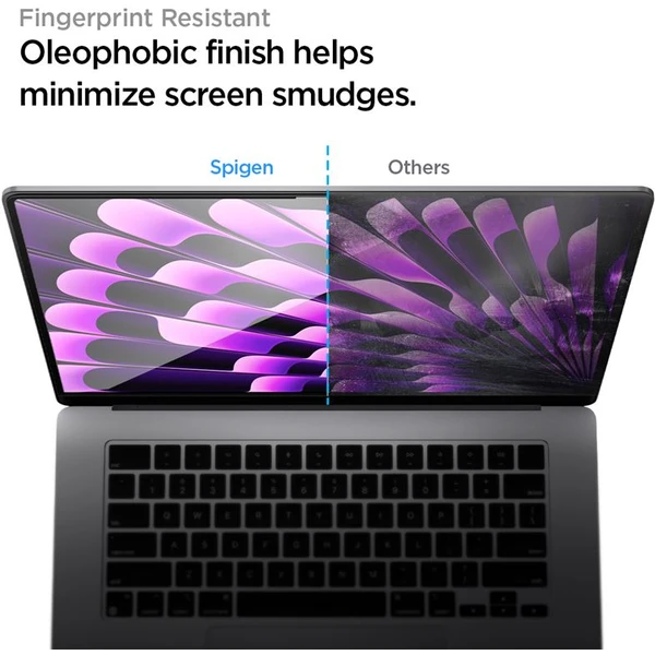 Spigen Glass tR Slim tvrdené sklo MacBook Air 15" M2/M3/M4 - Ochranné fólie a sklo - Obrázok M3N5000701