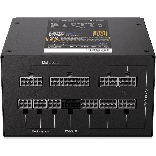 Endorfy Supremo FM6 Gold 1000W - Zdroje - Obrázok M3YC000K01