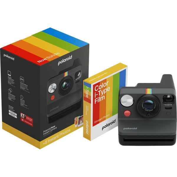 Polaroid Now Gen 3 Black bundle with Color Film (8 photos) - Fotoaparáty - Hlavný obrázok