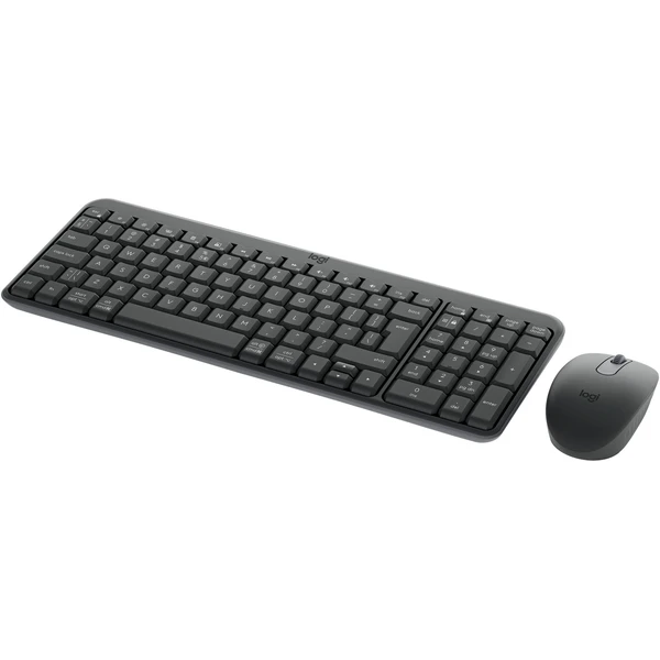 Logitech MK250 US set klávesnica a myši svetlo šedá - Klávesnicové sety - Obrázok M46F000K01