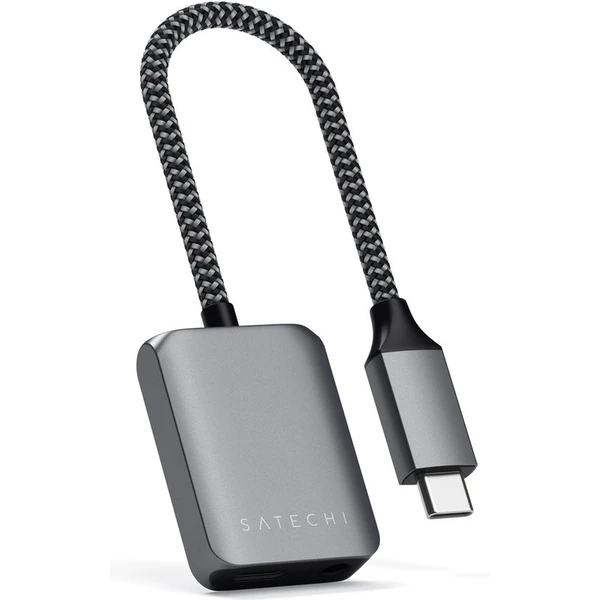 Satechi USB-C -> USB-C/3,5mm redukcia vesmírne šedá - Káble a redukcie - Obrázok M4AT000501