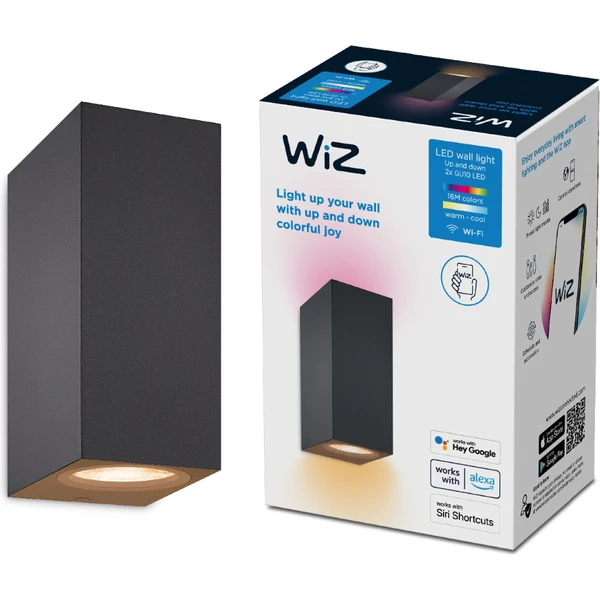 WiZ Up&Down nástenné LED svietidlo RGB IP20 čierne - Svietidlá - Obrázok M4B1000601