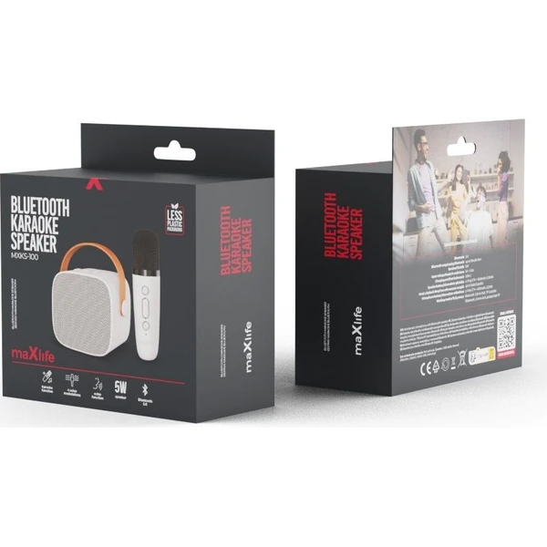 Maxlife MXKS-100 Bluetooth karaoke set biely - Reproduktory - Obrázok M4ER000K01