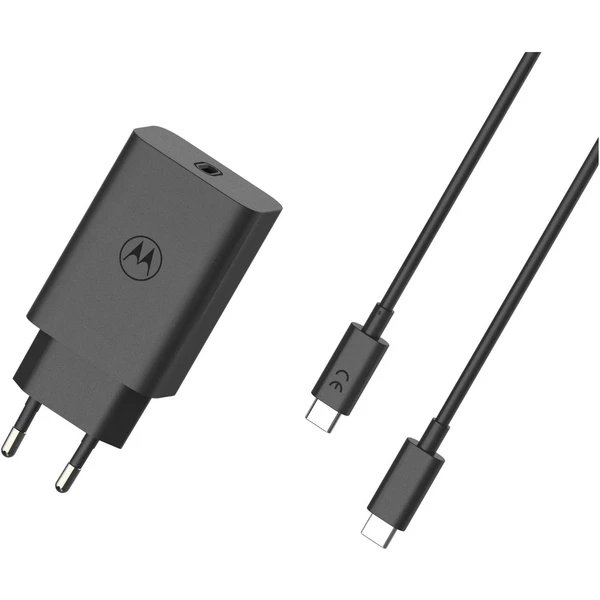 Motorola TurboPower nabíjačka 68W USB-C s USB-C/USB-C káblom čierna - Nabíjačky - Obrázok M4XC000N01