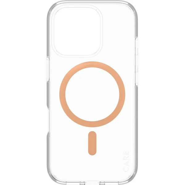 PanzerGlass® CARE kryt Apple iPhone 16 Pro MagSafe Urban Combat číry/broskyňový - Puzdra - Obrázok M508000P01