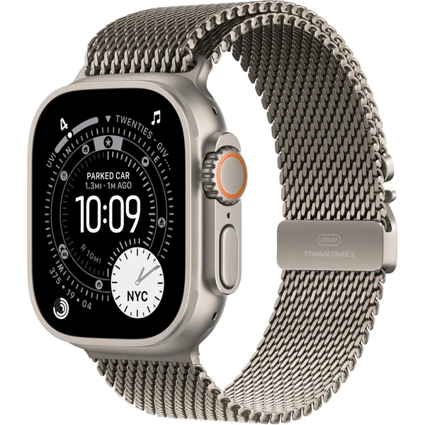 Apple Watch 49/46/45/44mm milánsky ťah z prírodného titánu veľký - Remienky - Hlavný obrázok